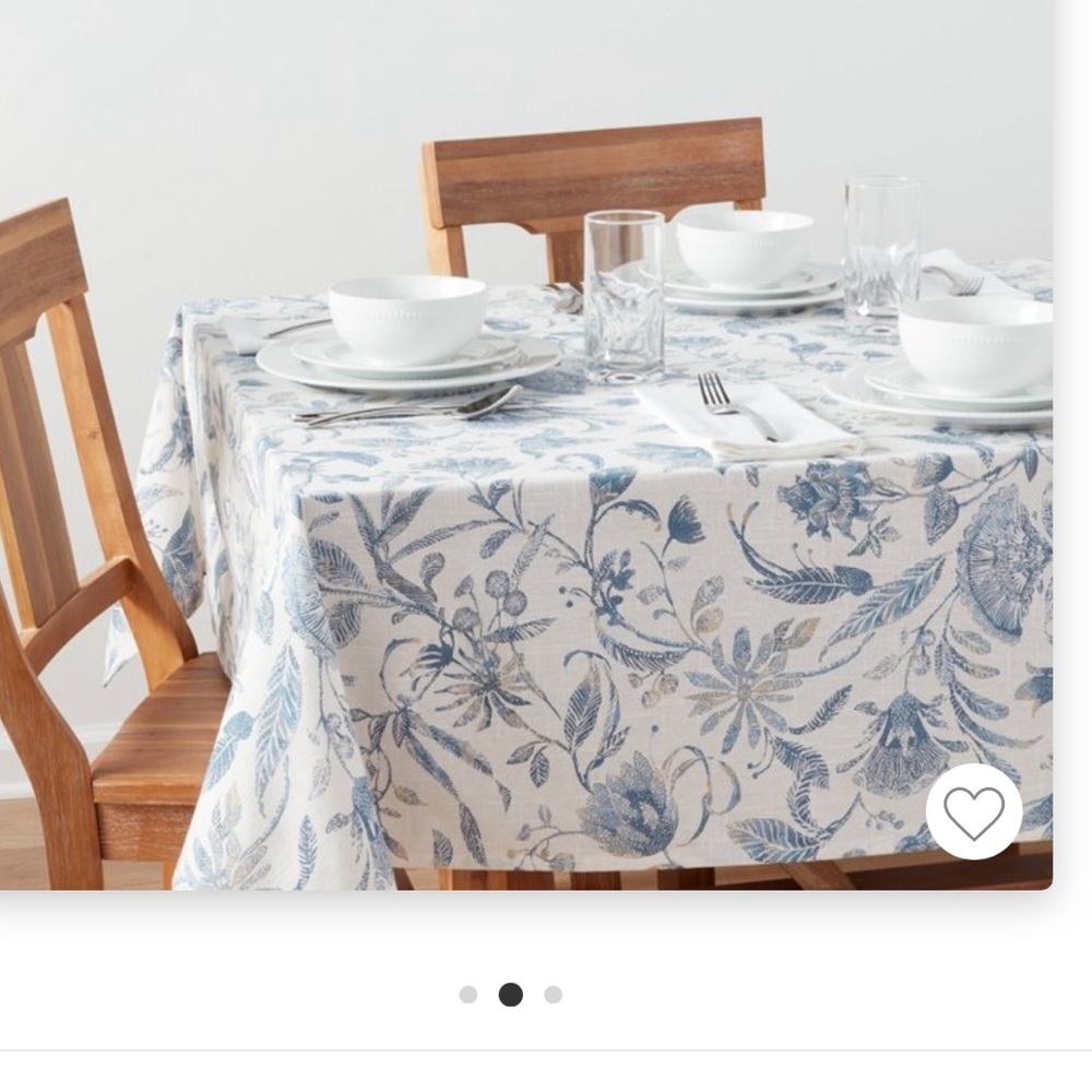 New Threshold from Target cotton floral tablecloth